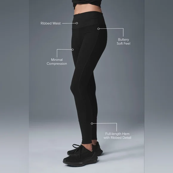 High-Waist Alosoft Lounge Legging - Picture 2 of 9